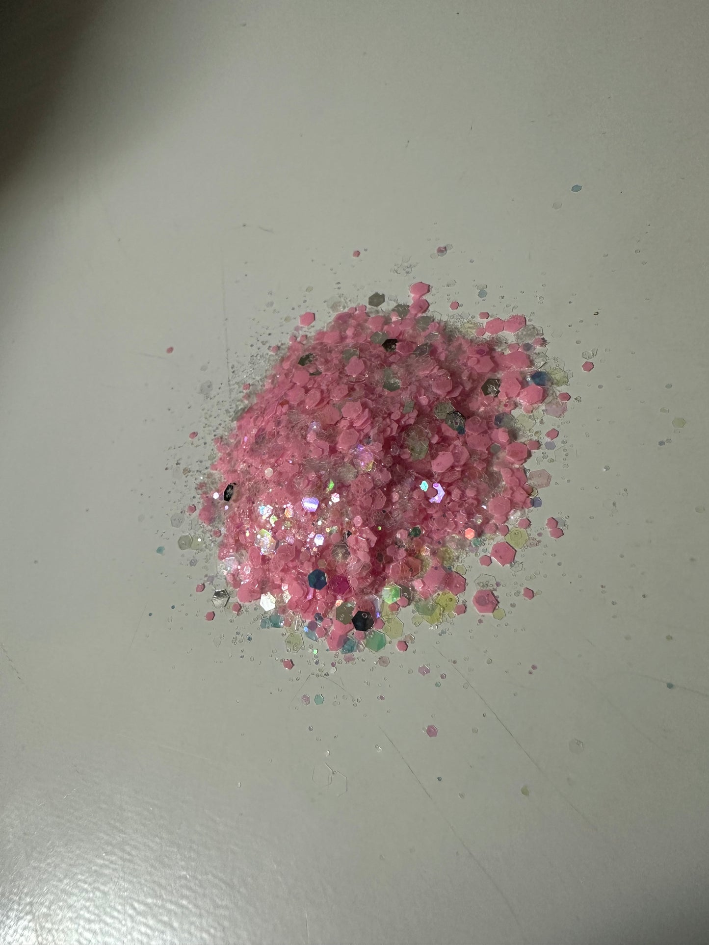 Glow in the dark Pink & Silver