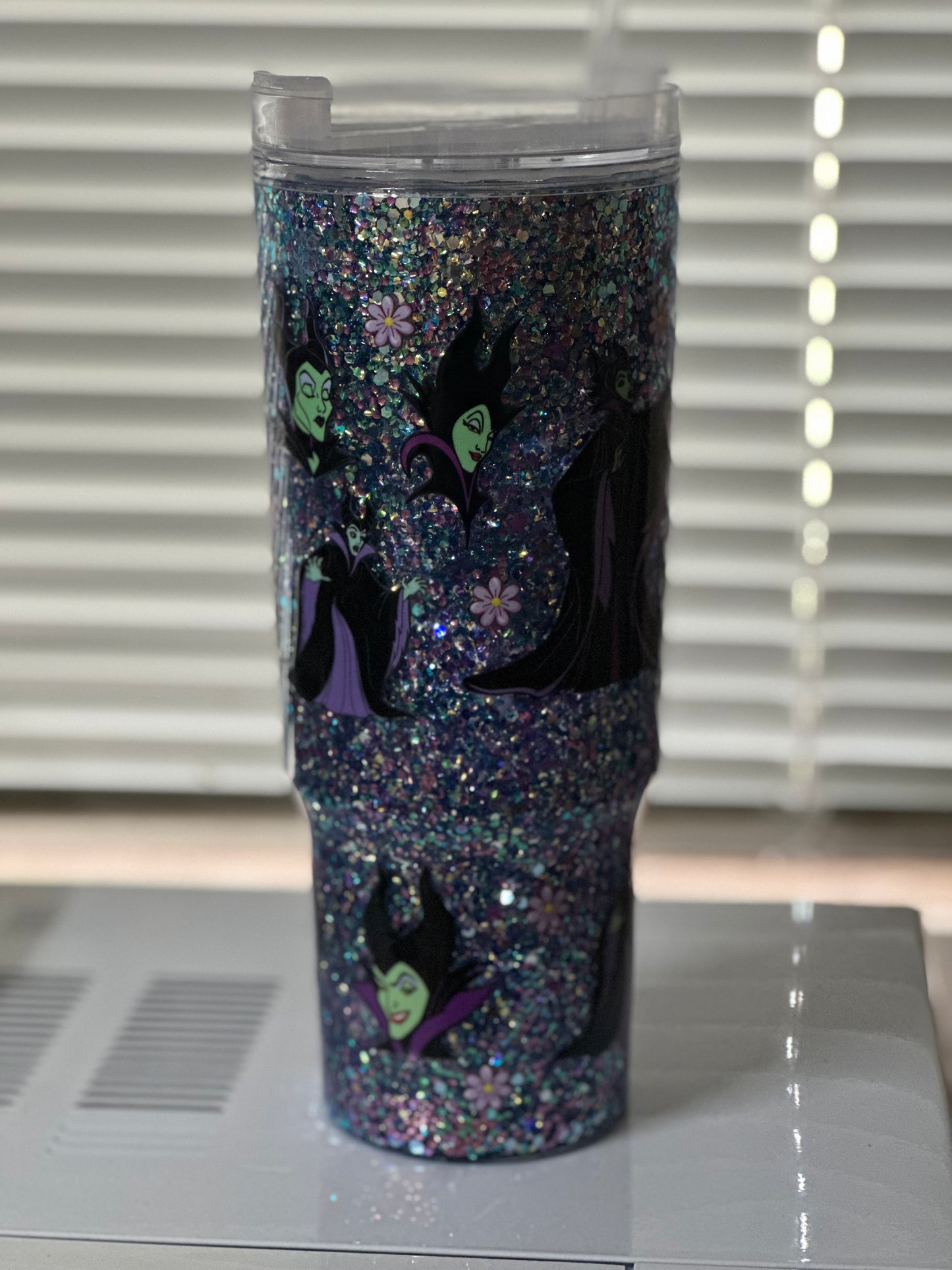 40oz snowglobe tumbler