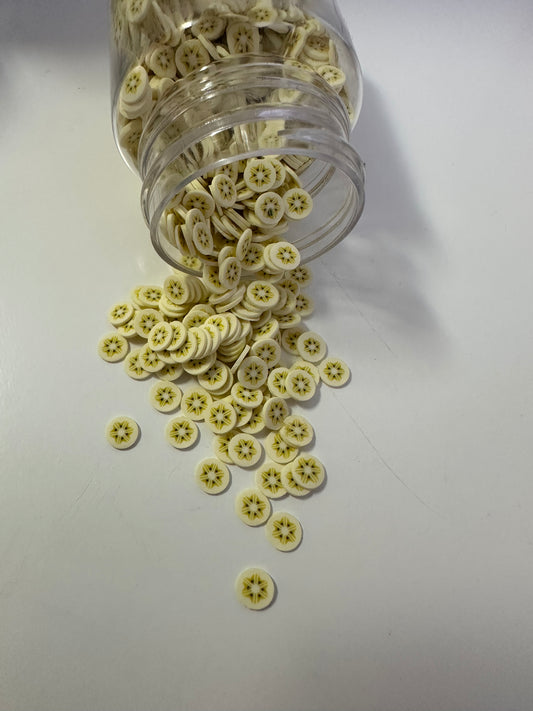 Banana clay pieces
