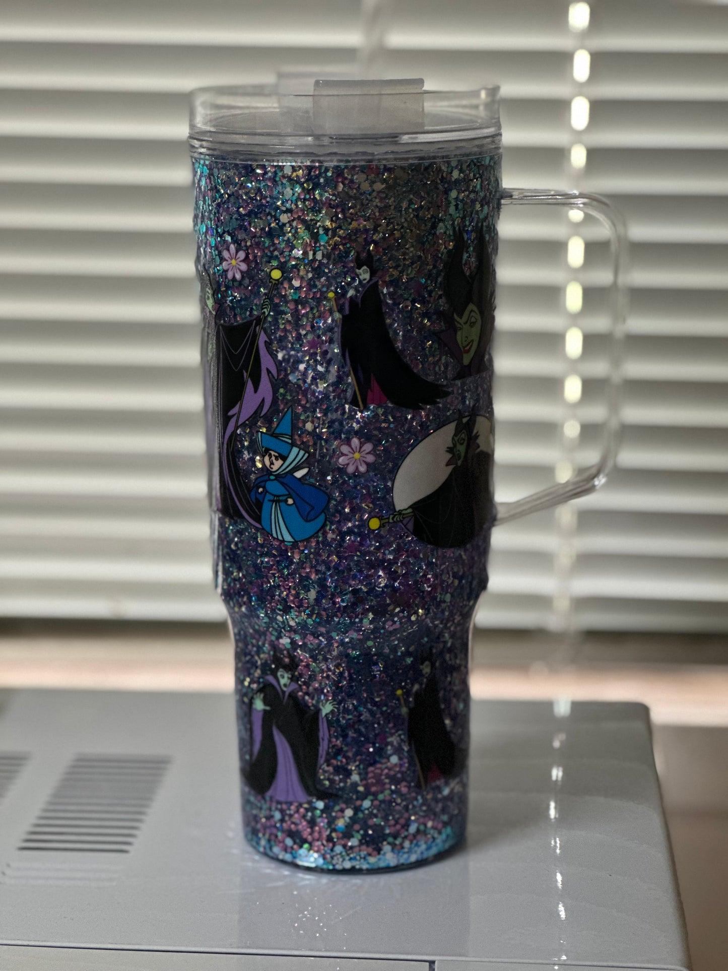 40oz snowglobe tumbler